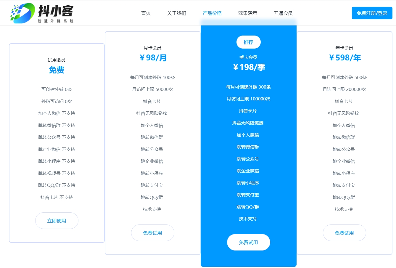 抖小客-聚合外链系统,自用引流,推广赚钱!