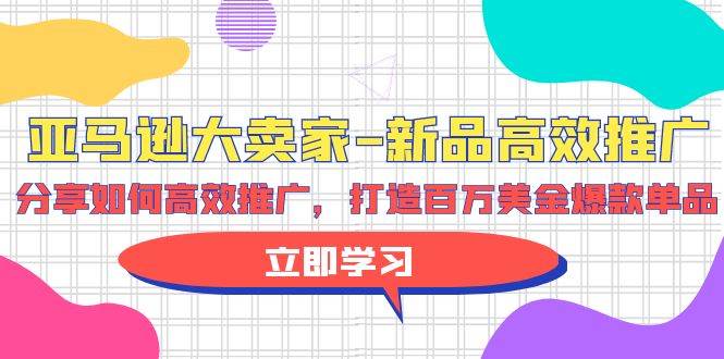 亚马逊 大卖家-新品高效推广,分享如何高效推广,打造百万美金爆款单品