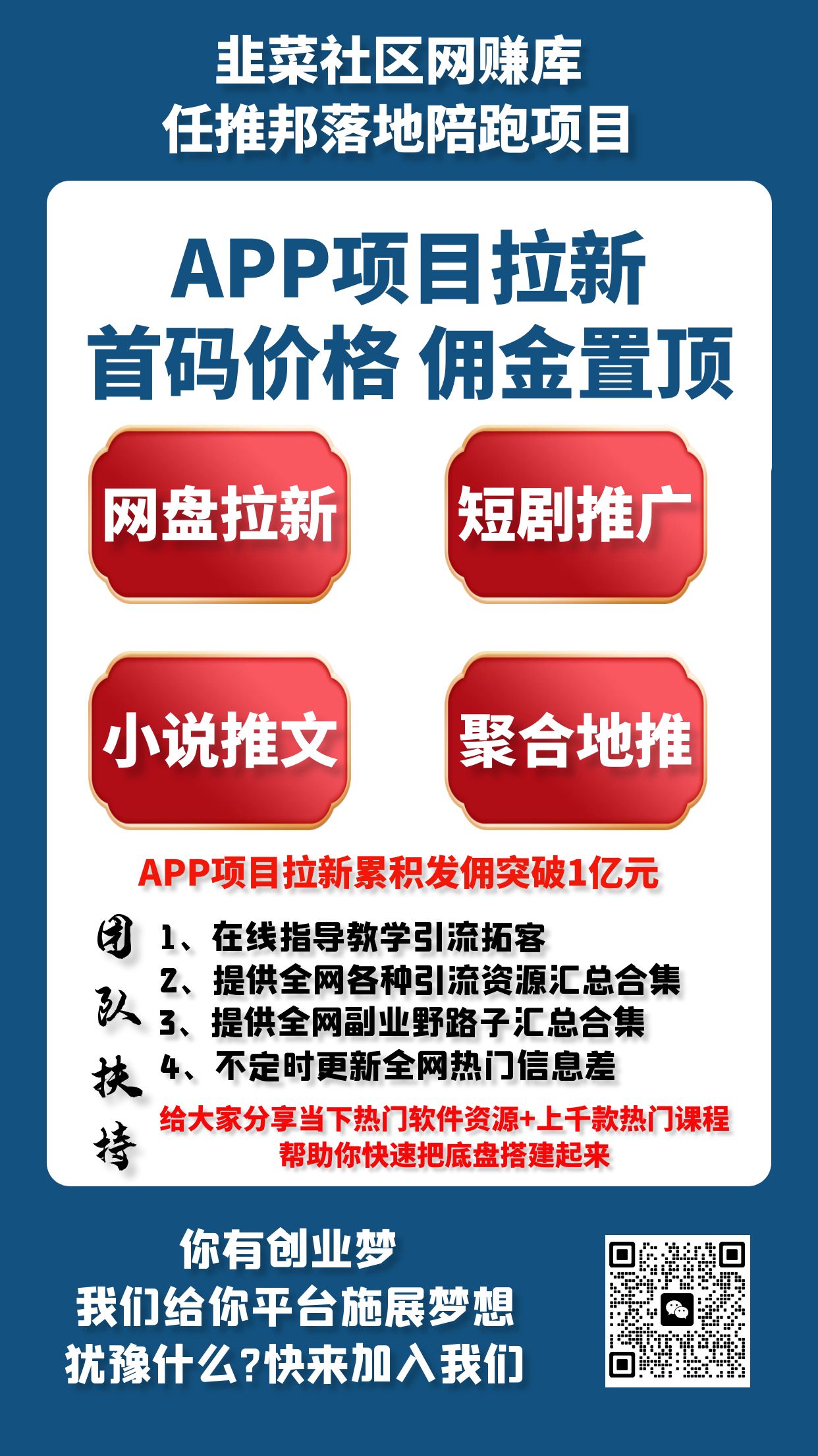 任推邦app拉新:网盘拉新、短剧小说推文、日入500+