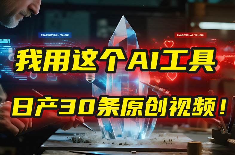 别再真人出镜了!我用这个AI工具,1张照片就能日产30条原创视频!