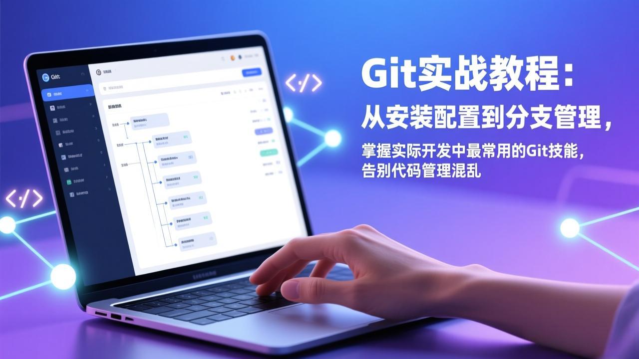Git实战教程:从安装配置到分支管理,掌握实际开发中最常用的Git技能,告别代码管理混乱