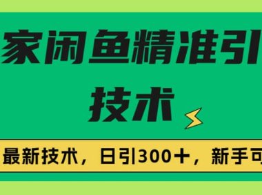 独家闲鱼引流技术,日引300+实战玩法