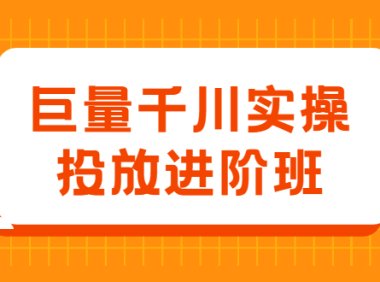 巨量千川实操投放进阶班,投放策略、方案,复盘模型和数据异常全套解决方法