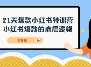 21天-爆款小红书特训营,小红书爆款的底层逻辑(8节课)