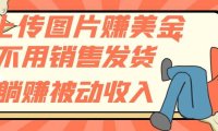 上传图片赚美金,不用销售发货躺赚被动收入