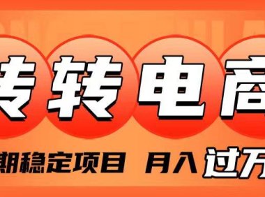 外面收费1980的转转电商,长期稳定项目,月入过万