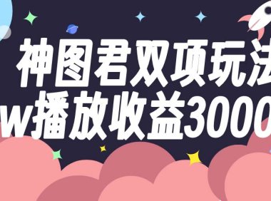 神图君双项玩法5w播放收益3000
