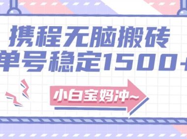 无门槛搬砖项目玩法,无脑搬运复制单号月入1500 ,矩阵操作收益更高