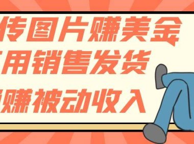 上传图片赚美金,不用销售发货躺赚被动收入