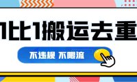 价值188最新搬运技术,1比1搬运去重教程,不违规,不限流