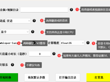 音视频转字幕小工具,支持上百种语言,生肉翻译神器