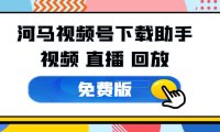 河马视频号下载助手v1.3,一款视频号的解析下载工具!