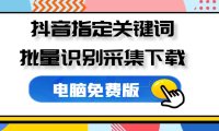 抖音视频解析盒子 指定关键词采集批量下载