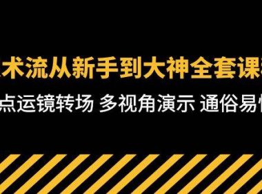 技术流-从新手到大神全套课程,卡点运镜转场 多视角演示 通俗易懂-71节课