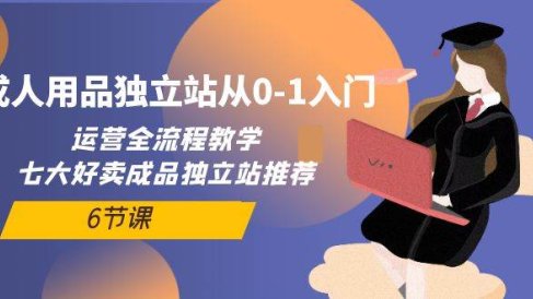 成人用品独立站从0-1入门,运营全流程教学,七大好卖成品独立站推荐-6节课