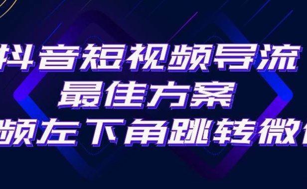 抖音短视频引流导流最佳方案，视频左下角跳转微信，外面500一单，利润200+