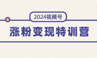 2024视频号-涨粉变现特训营：一站式打造稳定视频号涨粉变现模式（10节）