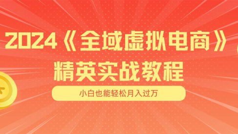 月入五位数 干就完了 适合小白的全域虚拟电商项目(无水印教程+交付手册)