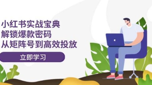 小红书实战宝典:解锁爆款密码,从矩阵号到高效投放