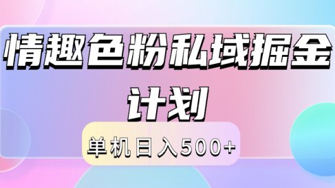 2024情趣色粉私域掘金天花板日入500+后端自动化掘金