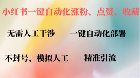小红书自动评论、点赞、关注,一键自动化插件提升账号活跃度,助您快速涨粉
