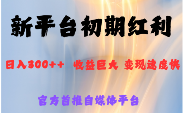 全新新短视频平台,巨头之作,想吃初期红利的速度
