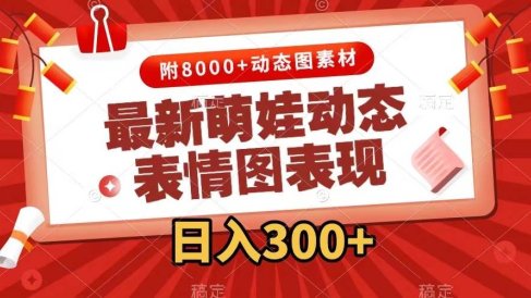 最新萌娃表情包玩法,一键生成,条条爆款,收益无限