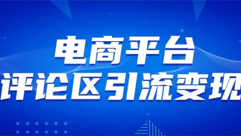 电商平台评论引流变现,无需开店铺长期精准引流,简单粗暴