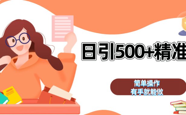 日引500+精准粉  简单操作 有手就能做