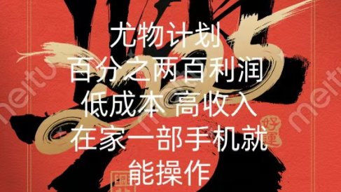 尤物计划-200%暴利 低成本 高收入 一部手机即可操作