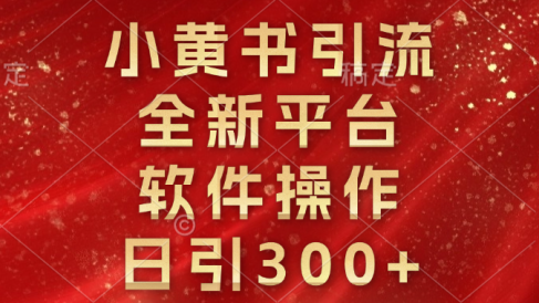 小黄书引流,全新平台,软件操作,日引300+