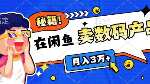 靠在闲鱼卖数码产品日入1000+技巧