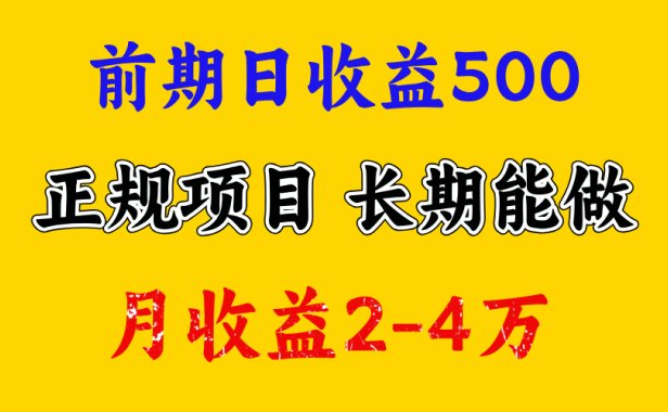 开始一天500左右,熟悉后一天收益3000+,寒假马上来了,抓住机会