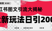 小红书图文引流,只需一张图片即可撬动百万流量,日引200+创业粉
