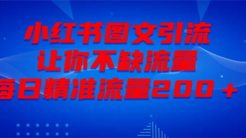 最新！小红书图文引流，全面解析日引300私域流量，是怎样做到的！