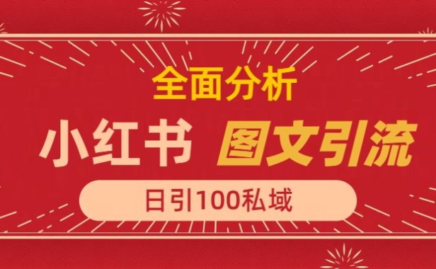 小红书图文引流,全面解析,日引100私域流量是怎样做到的