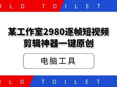 某工作室2980逐帧短视频剪辑神器一键原创