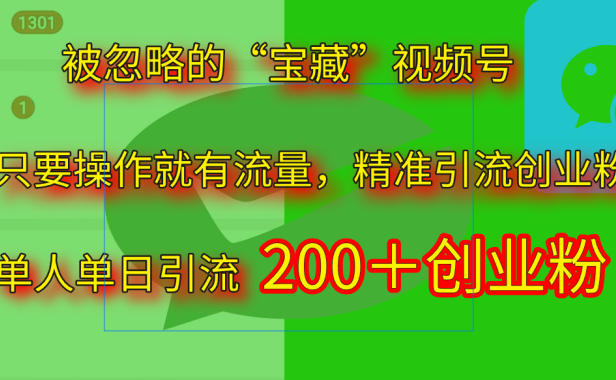 2025.5月最新被忽略的“宝藏”视频号，精准日引流200+