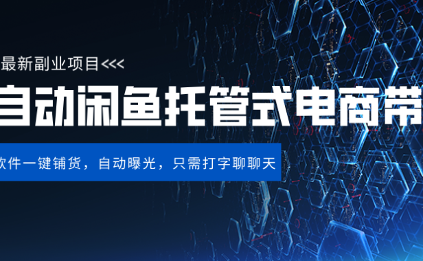 闲鱼全自动电商带货,三年磨一剑,一朝露锋芒,长期稳定项目,单日稳定变现500+