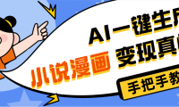 AI小说漫画3.0，无需剪辑，一键洗稿原创，我昨天赚了1200+，副业必选项目