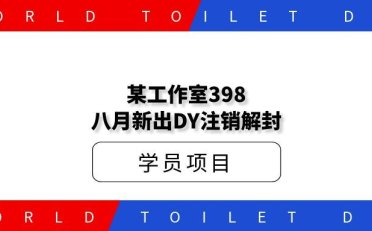 某工作室398八月新出DY注销解封