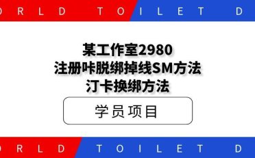 某工作室2980,注册咔脱绑掉线SM方法+汀卡换绑方法