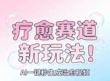 AI+疗愈+一键生成！一分钟一条素材，轻松做矩阵