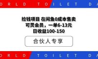捡钱项目！在闲鱼0成本售卖可灵会员，一单6-13元，日收益100-150