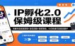 IP孵化2.0保姆级课程：拆解抖音底层逻辑+定位选题+拍剪落地，小白快速打造高流量IP