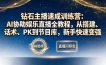 钻石主播速成训练营：AI协助娱乐直播全教程，从搭建、话术、PK到节目库，新手快速变强