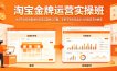 淘宝金牌运营实操班，从0开始系统解决你淘宝运营核心问题，手把手带你完成从小白到高手的蜕变