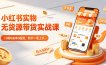 小红书实物无货源带货实战课｜0粉0成本0囤货，新手一周上手，日入300+