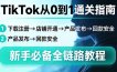 TikTok从0到1通关指南：下载注册→店铺开通→产品发布→回款安全，新手必备全链路教程