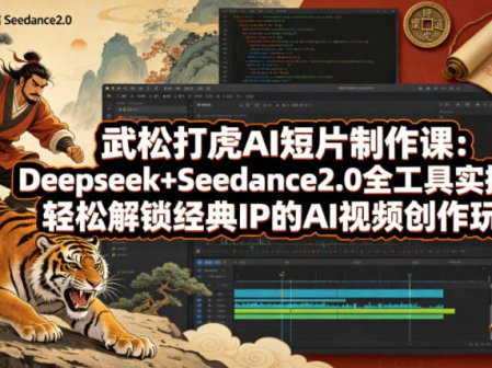 武松打虎AI短片制作课：Deepseek+Seedance2.0全工具实操，轻松解锁经典IP的AI视频创作玩法